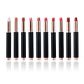 10-color black tube matte moisturizing press lipstick